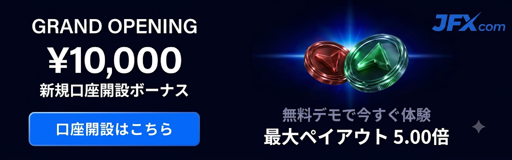 JFX 10,000円新規口座開設キャンペーン